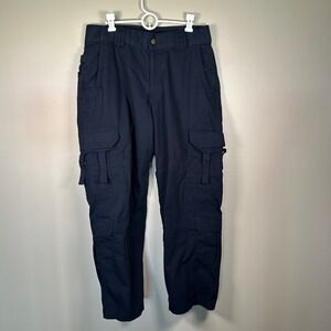 5.11 Tactical Stryke Pants Mens 34x30 Navy Blue Ripstop Cargo TDU Work 74369